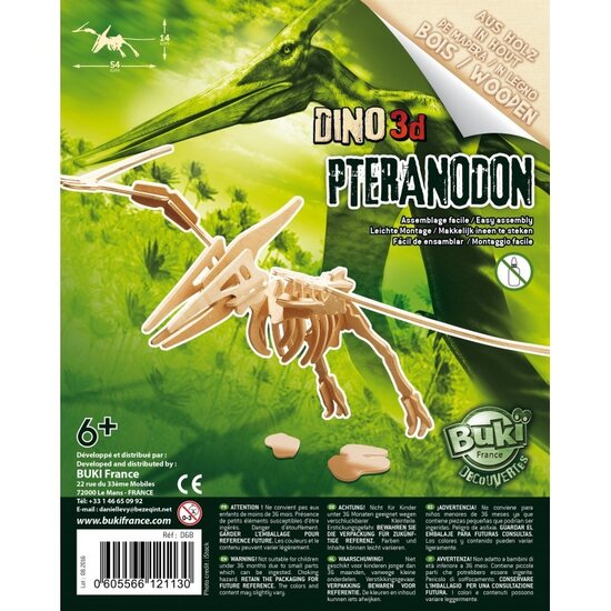 Buki Buki | Wooden Dino 3D Pteranodon