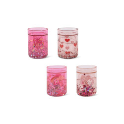 Konges Slojd | 4er-Pack Glitzerbecher Pink Mix