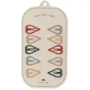 Konges Slojd | Pince à cheveux Hearts 10-pack