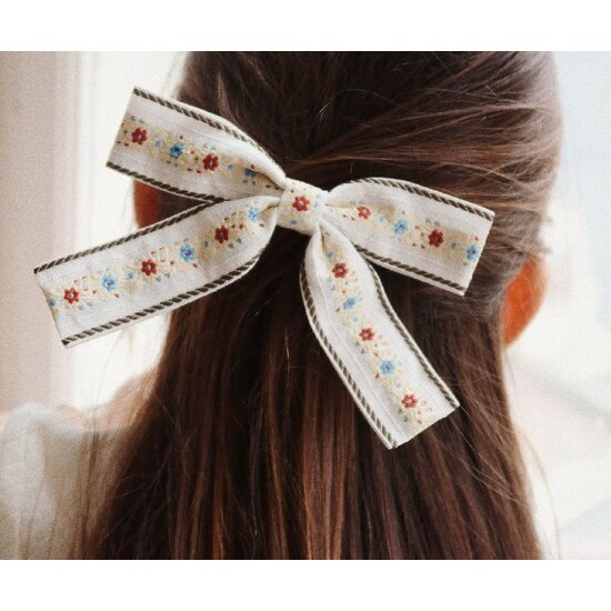 Konges Slojd Konges Slojd | Ribbon Bowie Hair Clip Beige