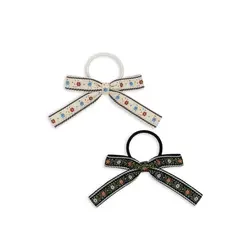 Konges Slojd | Bow Elastic Beige/Black 2pack