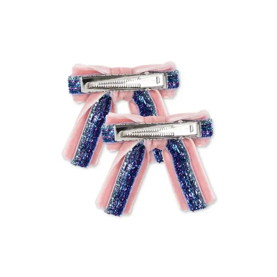 Konges Slojd Konges Slojd | Fluwelen Strik Haarclips 2 Pak