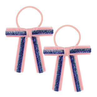 Konges Slojd | Fluwelen Strik Elastiek Mellow Rose 2 Pak