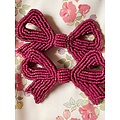 Konges Slojd Konges Slojd | Set of 2 Hair Clips Pearly Bow Sangria
