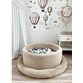 Moje Moje | Bällebad Teddy - Beige 90x30 + Bälle