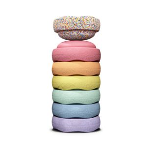 Stapelstein |  Spezial Mini Spezial Regenbogen Pastell
