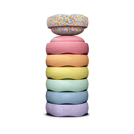 Stapelstein Stapelstein |  Spezial Mini Spezial Regenbogen Pastell