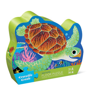 Crocodile Creek | Floor Puzzle, 36 Stück - Meeresschildkröte