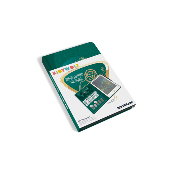 Kidywolf Kidywolf | Kidydraw Mini Tablette à dessin Animaux autours du monde