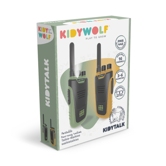 Kidywolf Kidywolf Walkie-Talkie Kidytalk green-orange