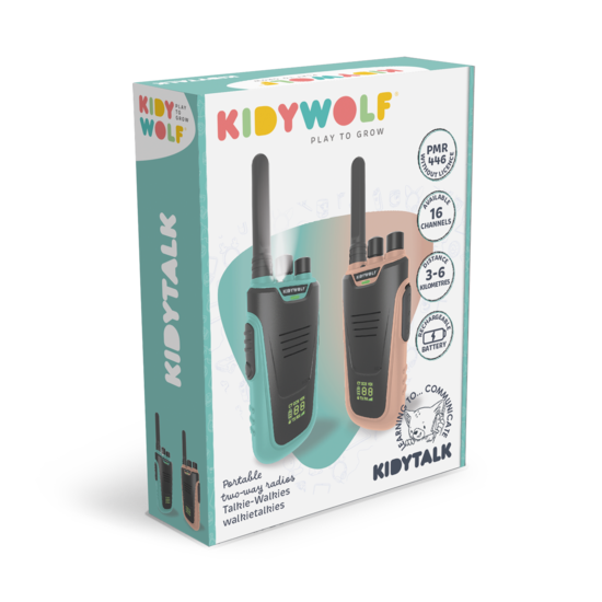 Kidywolf Kidywolf Kidytalk walkie talkies Nude-Cyan