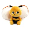 Les déglingos | Flipetz - Buzzet the bee/tangerine plush toy
