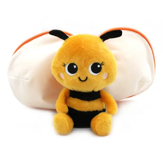 Les déglingos | Flipetz - Peluche Buzzet l'abeille/tangerine