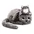 Les déglingos | Les Ptipotos - Miaou the cat plush mom and her grey baby