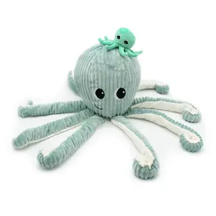 Les déglingos | Les Ptipotos - Pluche Knuffel Filou De Octopus Moeder En Haar Baby Mint