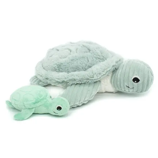 Les déglingos | Les Ptipotos - Sauvenou turtle plush toy mother and her mint baby