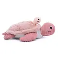 Les déglingos | Les Ptipotos - Sauvenou turtle plush toy mother and her pink baby