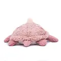 Les déglingos | Les Ptipotos - Pluche Knuffel Sauvenou De Schildpad Moeder En Haar Roze Baby