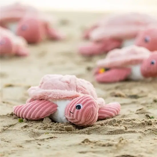 Les déglingos | Les Ptipotos - Pluche Knuffel Sauvenou De Schildpad Moeder En Haar Roze Baby