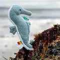 Les déglingos | Les Ptipotos - Pluche Knuffel Papadou De Zeepaard Vader En Zijn Baby Mint