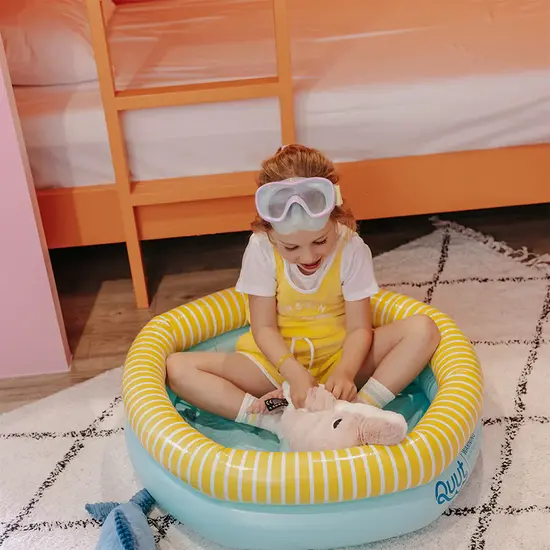 Les déglingos | Les Ptipotos - Tofou Delphin Plüschtier Mutter und ihr rosa Baby