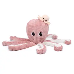 Les déglingos | Les Ptipotos - Plush Filou the Octopus mom and her baby pink