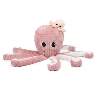 Les déglingos | Les Ptipotos - Plush Filou the Octopus mom and her baby pink