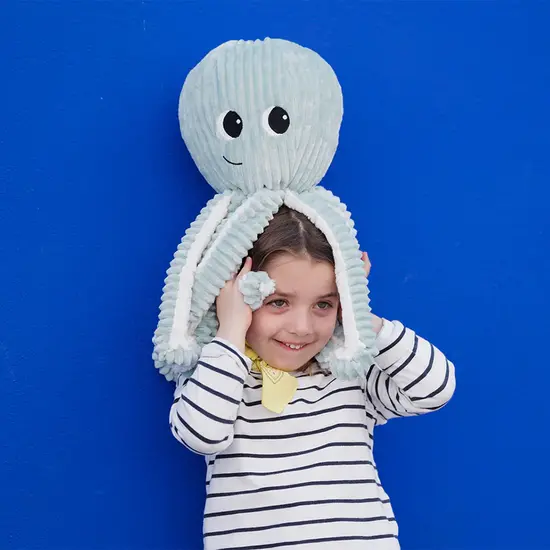 Les déglingos | Les Ptipotos - Pluche Knuffel Filou De Octopus Moeder En Haar Baby Roze