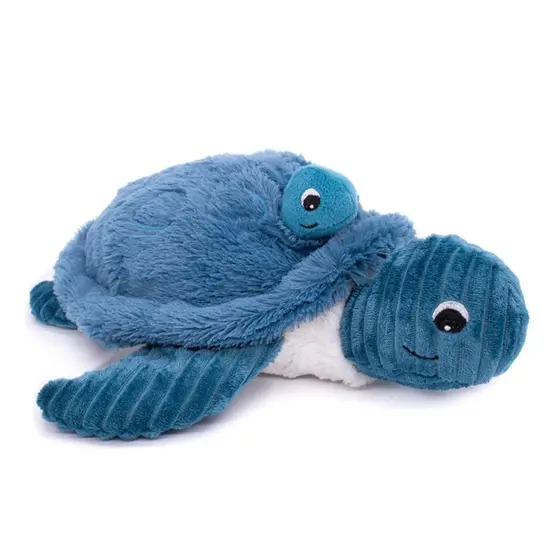 Les déglingos | Les Ptipotos - Sauvenou turtle plush toy mother and her blue baby
