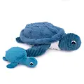 Les déglingos | Les Ptipotos - Sauvenou turtle plush toy mother and her blue baby