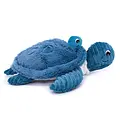 Les déglingos | Les Ptipotos - Sauvenou turtle plush toy mother and her blue baby