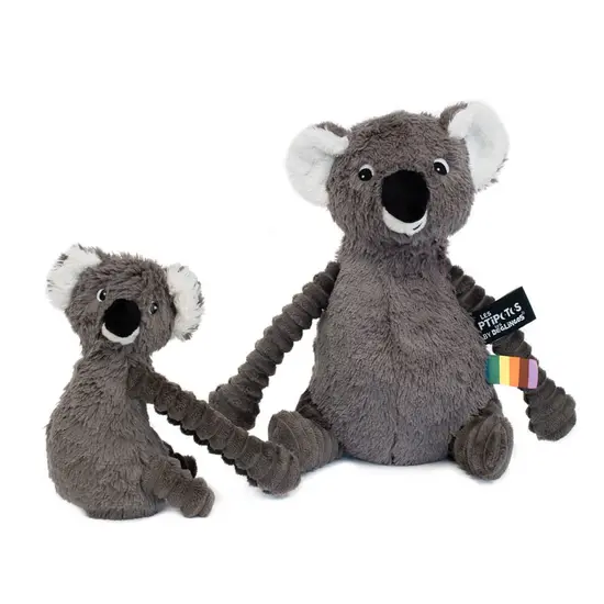 Les déglingos | Les Ptipotos - Plush Trankilou the koala mother and her grey baby