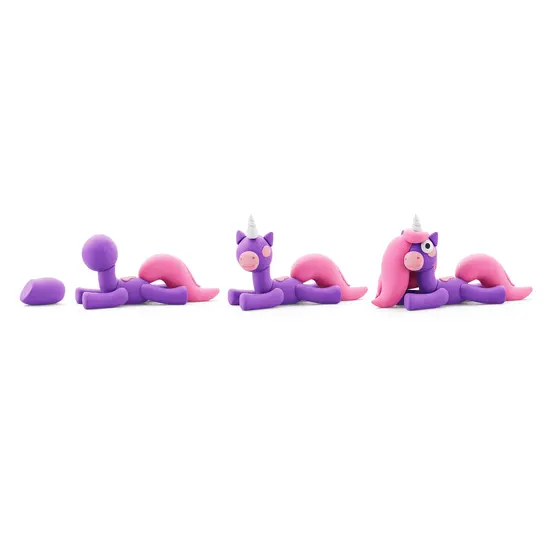 Hey Clay Hey Clay | Boetseerklei  Regenboog Eenhoorn - Brighty