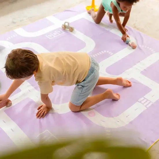 Quut Quut | Play Towel Xl Road Lavender 180 x 180 cm