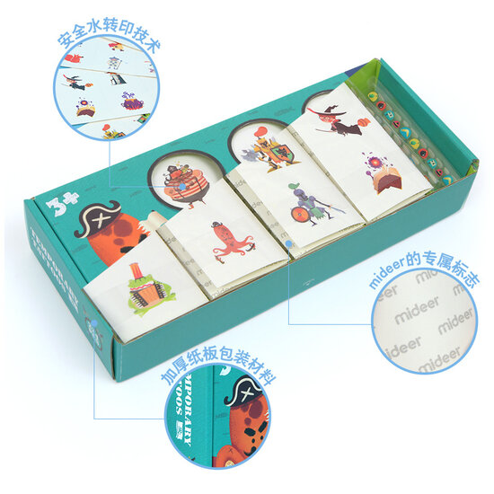 Mideer Mideer | Temporary Tattoos Fantastic Voyage 234 Pieces