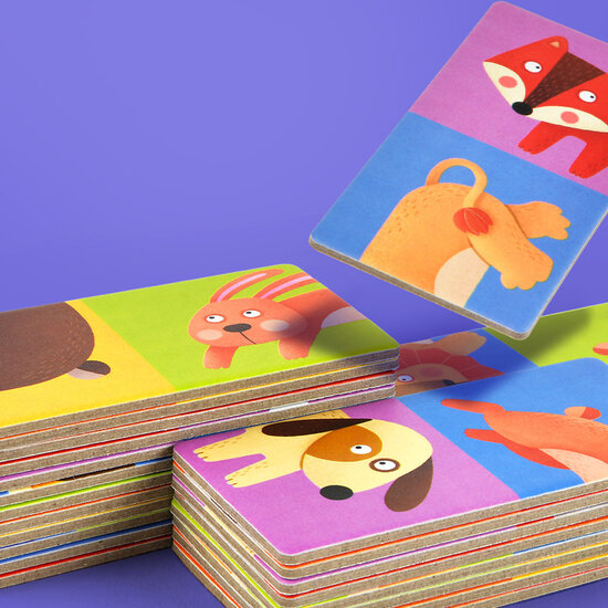 Mideer Mideer | Dominio Puzzle Zoo-Kameraden  24 Teile