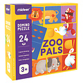 Mideer Mideer | Dominio Puzzel Dierenvriendjes 24 Stuks