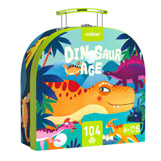 Mideer Mideer | Tijdperk Van De Dinosaurus Puzzel 104 Stuks