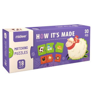 Mideer | Matching Puzzles How It's Made 30 Pieces