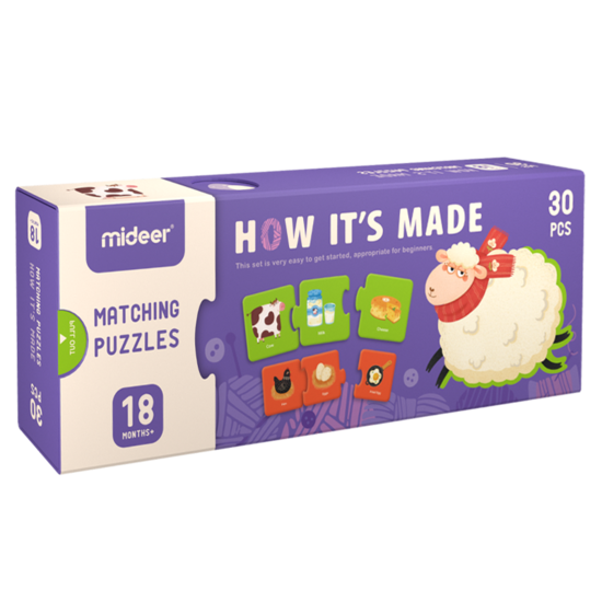 Mideer Mideer | Zuordnungspuzzle Wie wird es gemacht 30 Teile