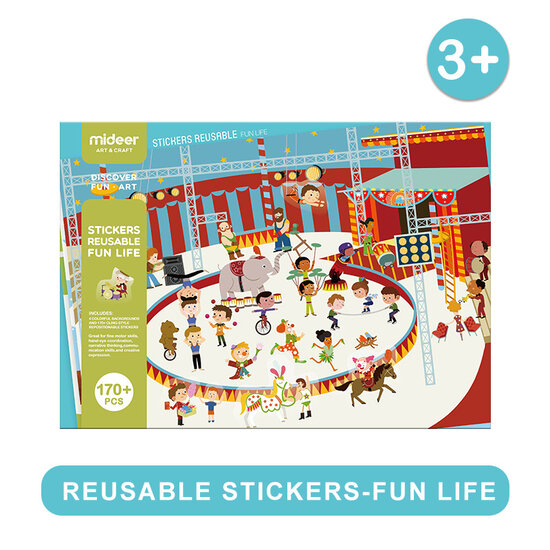 Mideer Mideer | Stickers Herbruikbaar Leuk Leven  170 Stuks