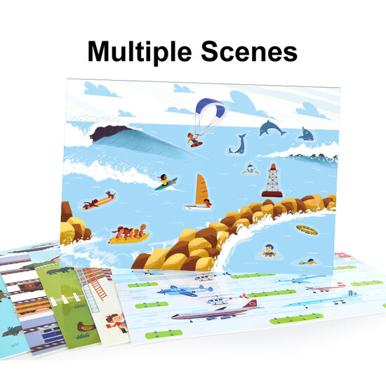 Mideer Mideer | Stickers Reusable Fun Life 170 Pieces