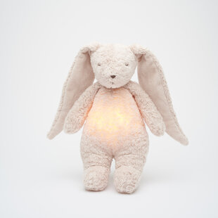 Moonie 2.0 | Rose - Lapin chantant bio avec lampe