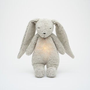 Moonie 2.0 | Gray - Organic Humming Bunny With A Lamp