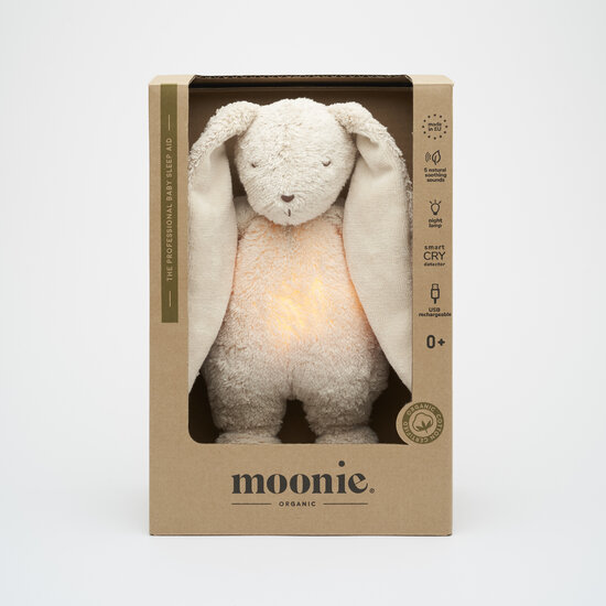 Moonie Moonie 2.0 | Sand -  Lapin chantant bio avec lampe