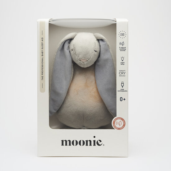 Moonie Moonie 2.0 | Silver - Der brummende Hase mit der Lampe