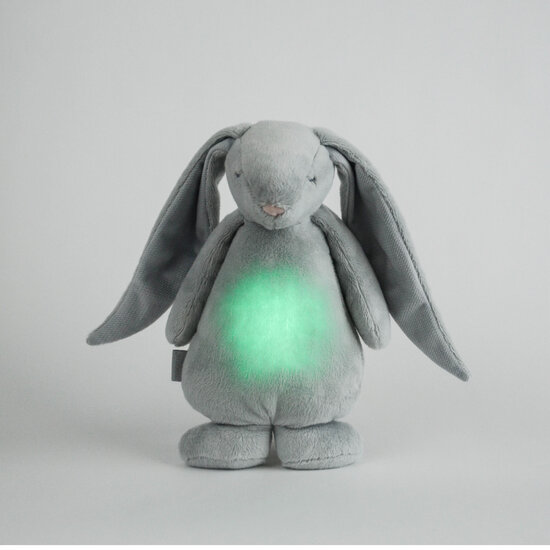 Moonie Moonie 2.0 | Silver - Le lapin chantant avec une lampe