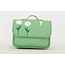 Own Stuff Own Stuff | Lederen Boekentas met 2 Magneetsloten Marguerite Pastel Green