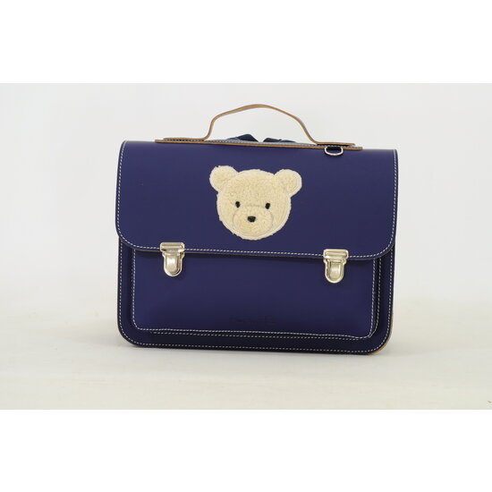 Own Stuff Own Stuff | leather toddler school bag Teddy Marine