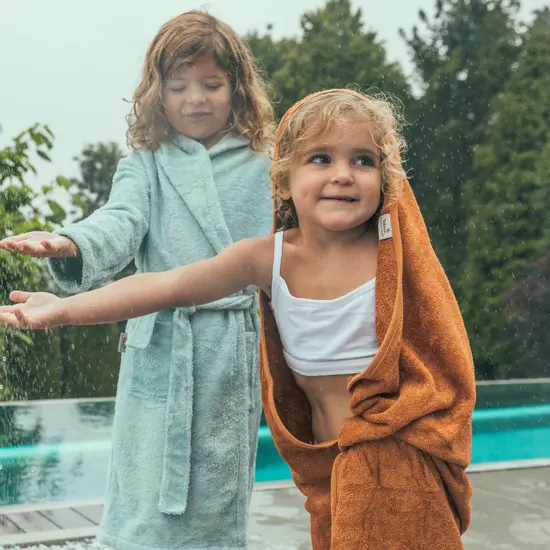 Timboo Timboo | Hooded Towel 74x74cm Moon Blue